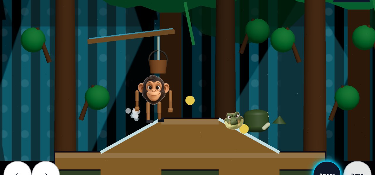 Waterfall Deck gameplay in Monkey: Jungle Run